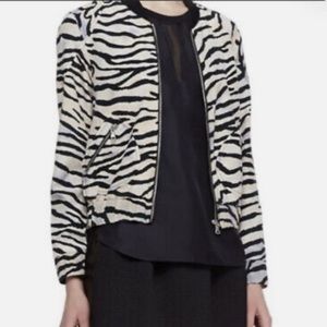 Rebecca Taylor zebra bomber jacket size 4
